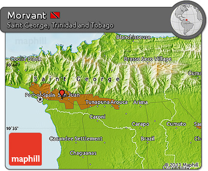 Physical Map of Morvant