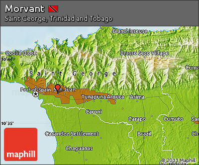 Physical Map of Morvant