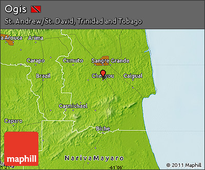 Physical Map of Ogis