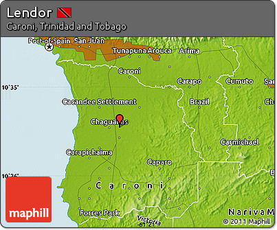 Physical Map of Lendor