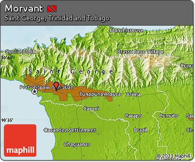 Physical Map of Morvant