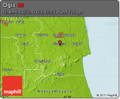 Physical Map of Ogis