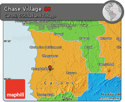 Political Map of Chase Village