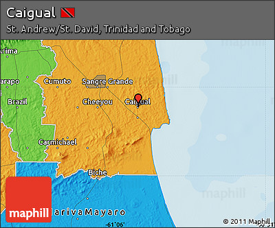 Political Map of Caigual