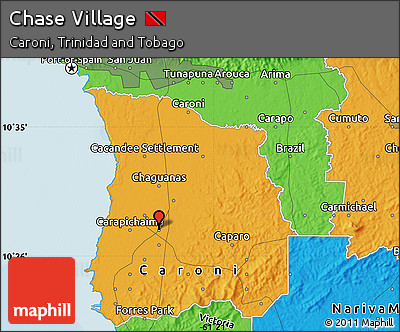 Political Map of Chase Village
