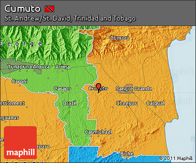 Political Map of Cumuto