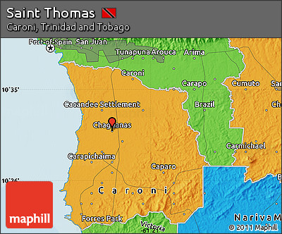 Political Map of Saint Thomas