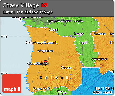 Political Map of Chase Village