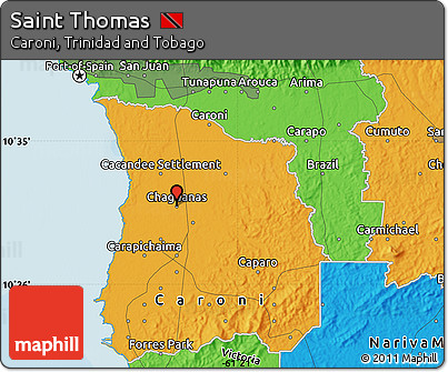 Political Map of Saint Thomas