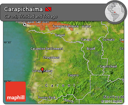 Satellite Map of Carapichaima