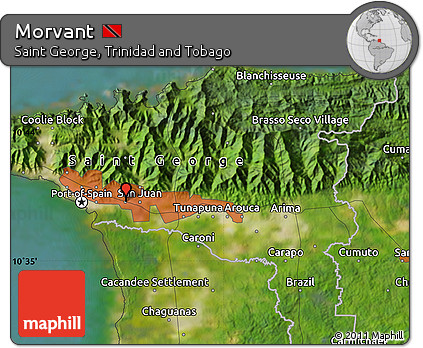 Satellite Map of Morvant