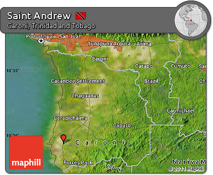 Satellite Map of Saint Andrew