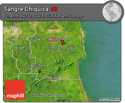 Satellite Map of Sangre Chiquita