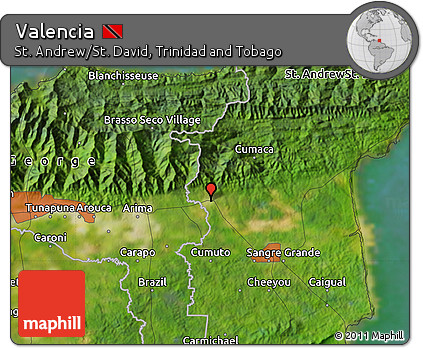 Satellite Map of Valencia