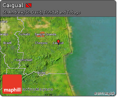 Satellite Map of Caigual