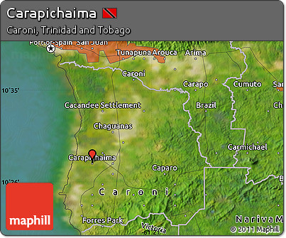 Satellite Map of Carapichaima