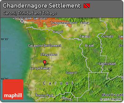 Satellite Map of Chandernagore Settlement