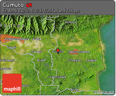 Satellite Map of Cumuto