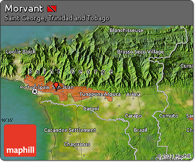 Satellite Map of Morvant
