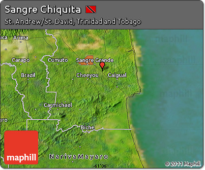Satellite Map of Sangre Chiquita