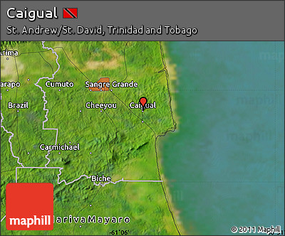 Satellite Map of Caigual