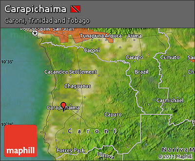Satellite Map of Carapichaima