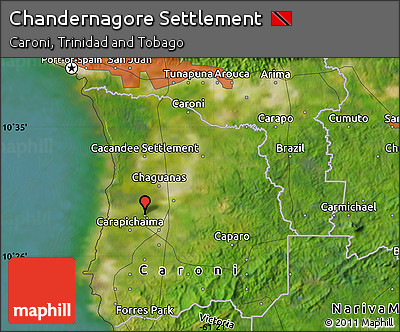 Satellite Map of Chandernagore Settlement