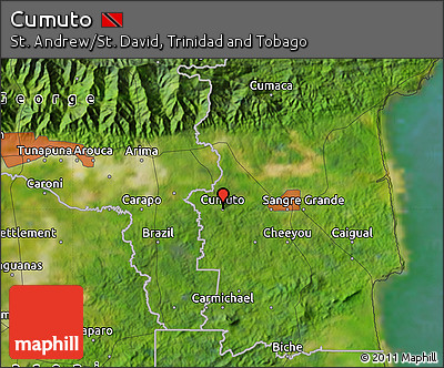Satellite Map of Cumuto