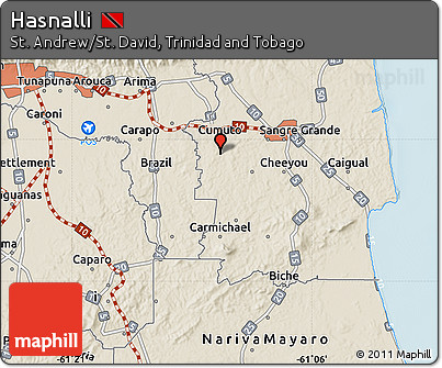 Shaded Relief Map of Hasnalli