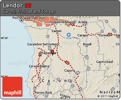 Shaded Relief Map of Lendor