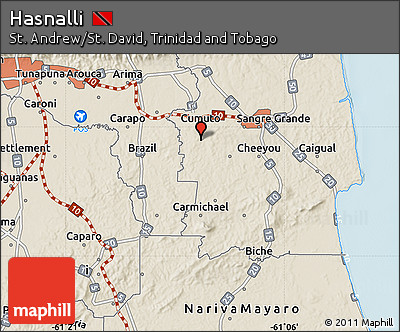Shaded Relief Map of Hasnalli