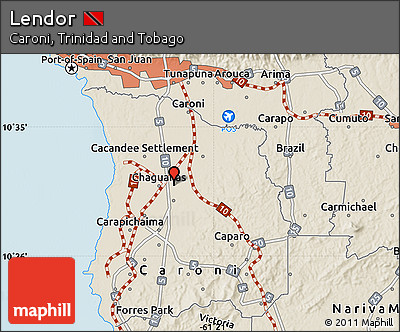 Shaded Relief Map of Lendor