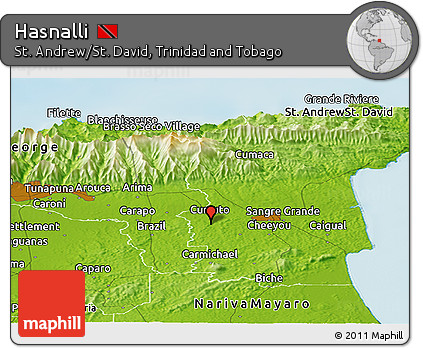 Physical Panoramic Map of Hasnalli