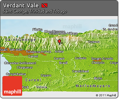 Physical Panoramic Map of Verdant Vale