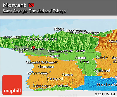 Political Panoramic Map of Morvant