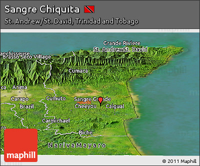 Satellite Panoramic Map of Sangre Chiquita