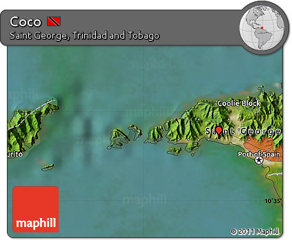 Satellite Map of Coco
