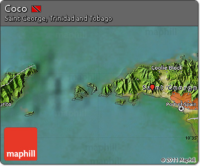 Satellite Map of Coco