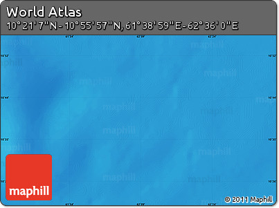 Physical Map of the Area around 10° 38' 32" N, 62° 7' 30" E