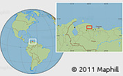 Savanna Style Location Map of El Doce