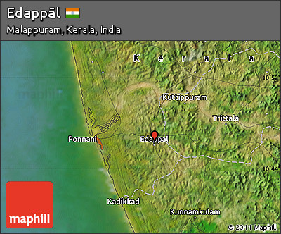 Satellite Map of Edappāl