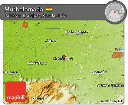 Physical Map of Muthalamada