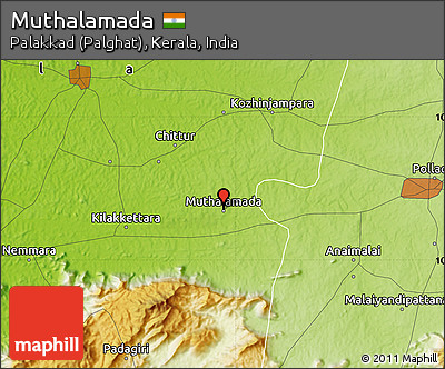 Physical Map of Muthalamada
