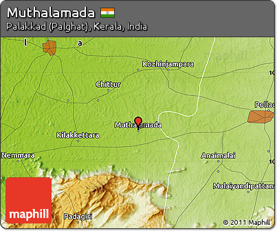 Physical Map of Muthalamada