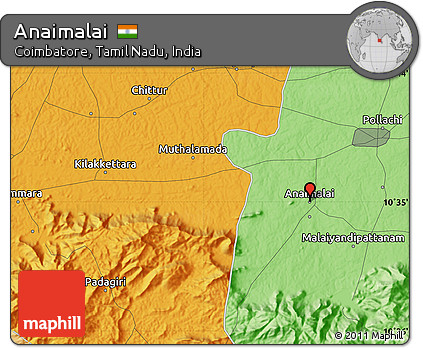 Anaimalai In Tamil Nadu Map Free Political Map Of Anaimalai