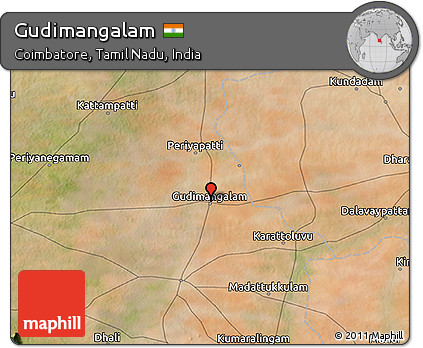Satellite 3D Map of Gudimangalam