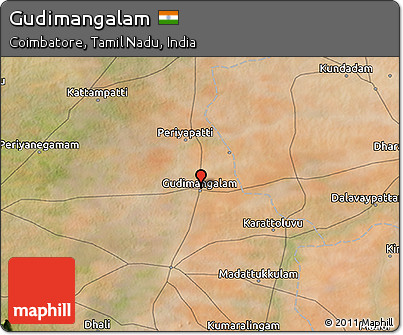 Satellite 3D Map of Gudimangalam