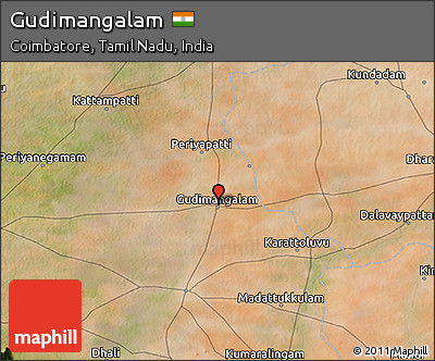Satellite 3D Map of Gudimangalam