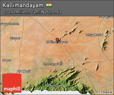 Satellite 3D Map of Kallimandayam