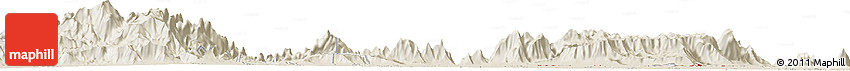 Shaded Relief Horizon Map of the Area around 10° 38' 32" N, 77° 25' 30" E